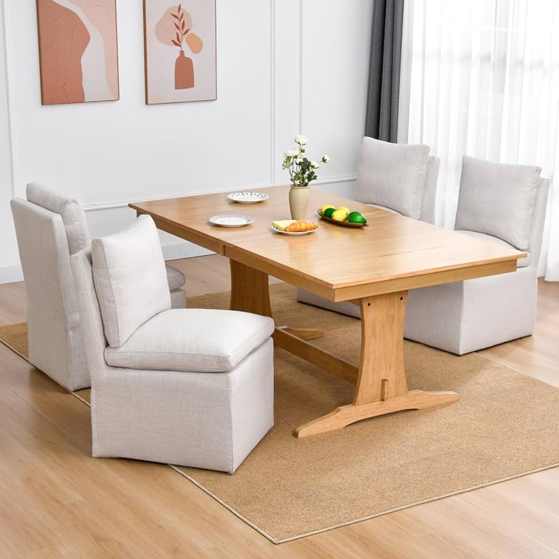 Dining Chair Curved Armless Silhouette Grey Rolling Casters