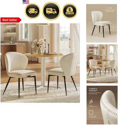Dining Chair Curved Silhouette Black Tapered Legs Bucket Seat