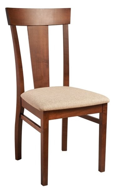 Dining Chair Cut Out Detail Splat Back High Back Dark Brown Espresso