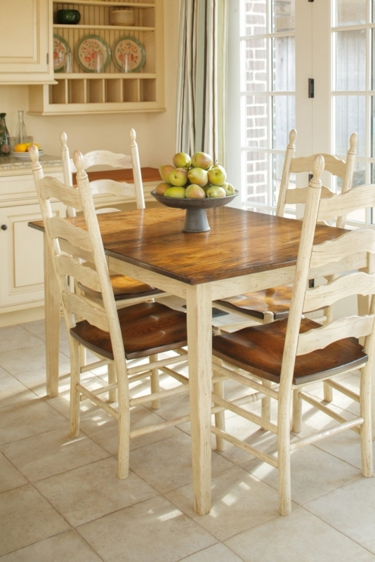 Dining Chair Dark Wood French Country Arched Top Rail Turned Legs