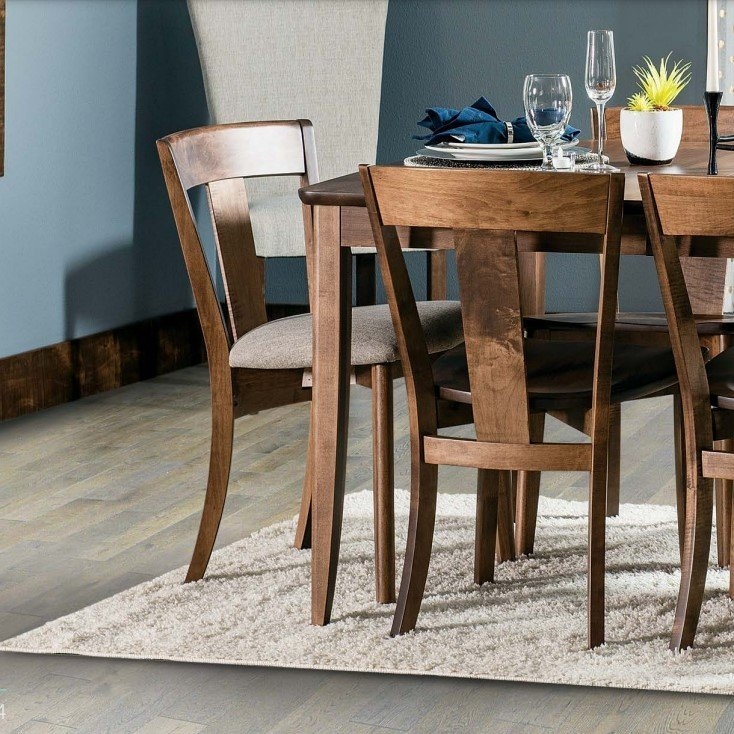 Dining Chair Espresso Finish Low Back Spindle Design Shaker Style