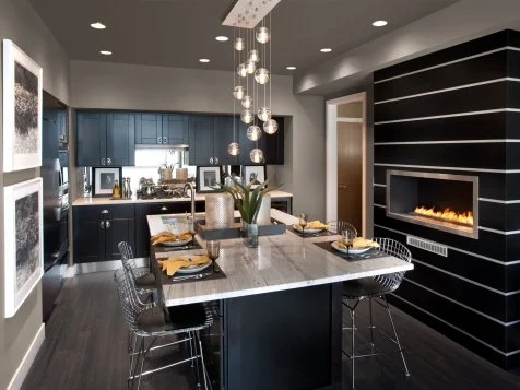Dining Chair Gray Metal Tolix Style Kitchen Island Seating
