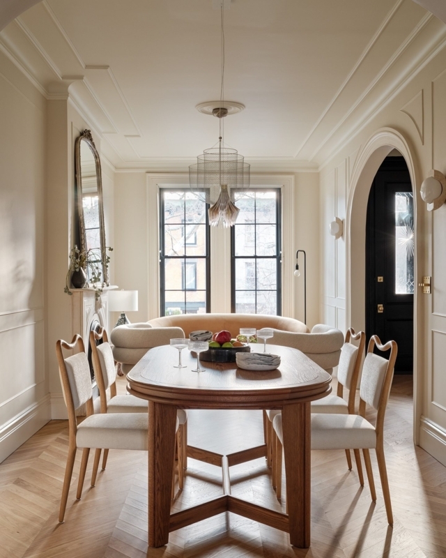Dining Chair Minimalist Barrel Back Fully Upholstered Legs Textured