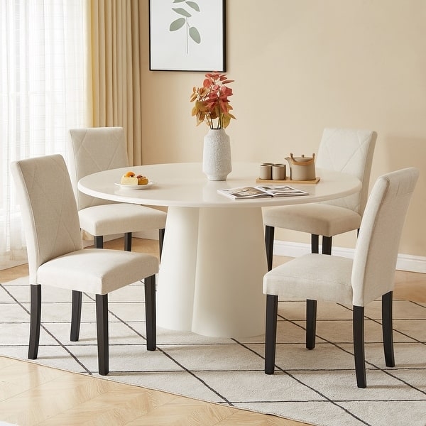 Dining Chair Modern Light Gray Slim Black Metal Legs