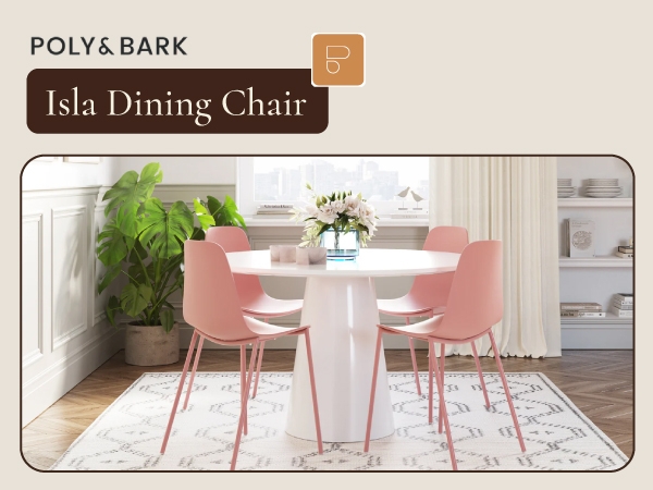 Dining Chair: Scandinavian Style Molded Plastic Shell with Metal Legs