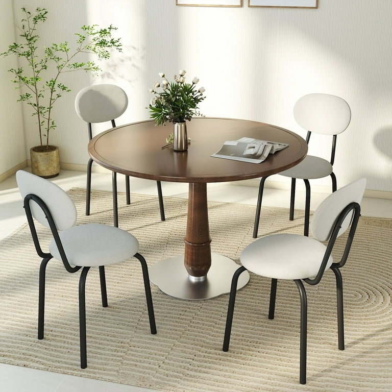 Dining Chair Set Multi Colored Upholstered Bucket Seat Splayed Legs