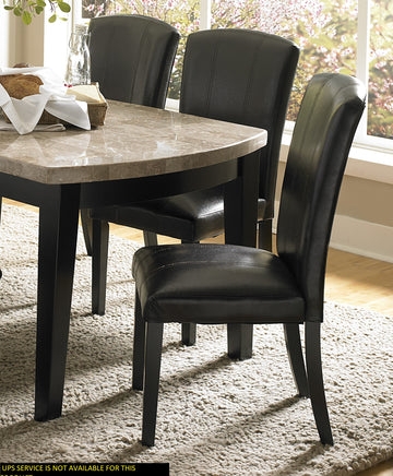 Dining Chair Set of 2, Traditional Ladder Back, Espresso