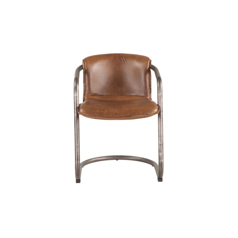 Dining Chair Spindle Back Chiavari Silhouette Distressed Brown Seat