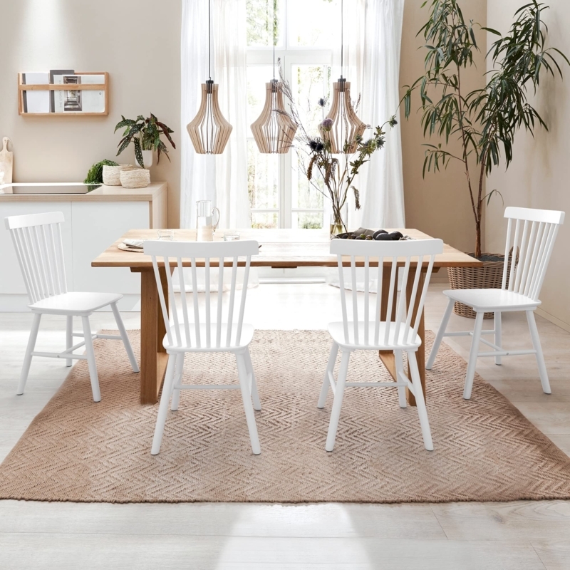 Dining Chair Spindle Back H-Stretcher Farmhouse Set