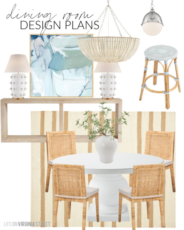 Dining Chair Spindle Back Light Wood Scandinavian Coastal Cottage