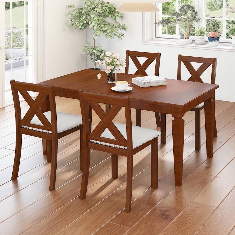 Dining Chair Tapered Flared Legs Charcoal Gray Light Wood Scandi