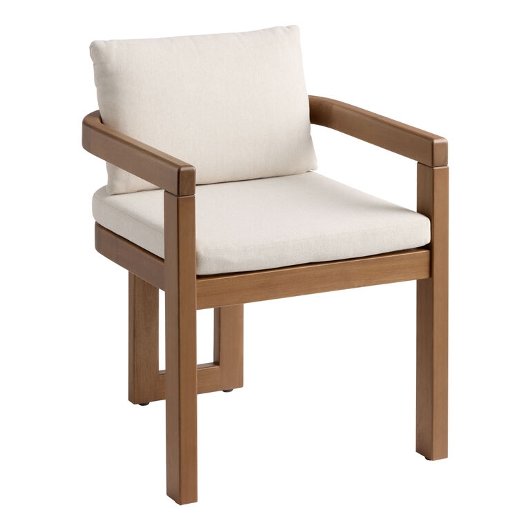 Dining Chair Tri Leg Woven Cord Seat Light Brown Wood Toned