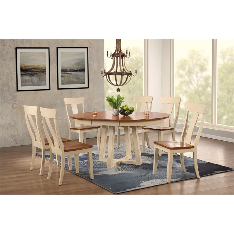 Dining Chair, Turned Legs, H-Stretcher, Farmhouse Style