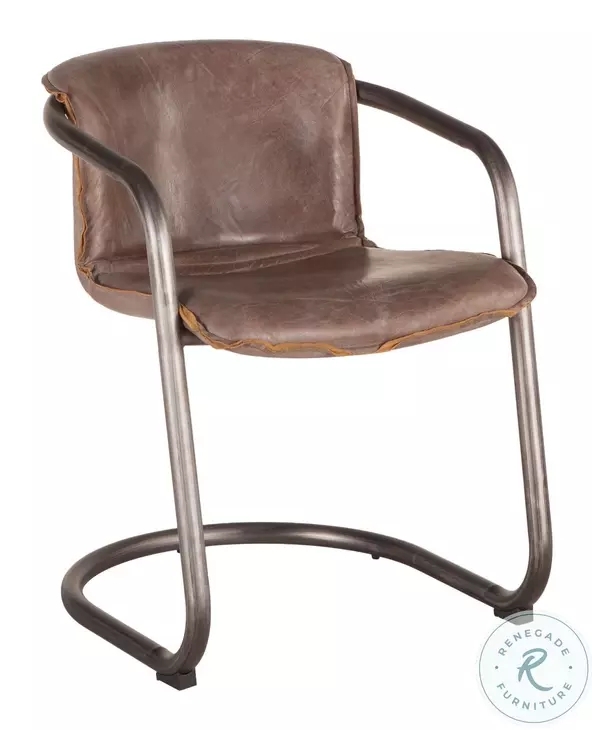 Dining Chair Vertical Stitching High Back Jet Brown Contemporary