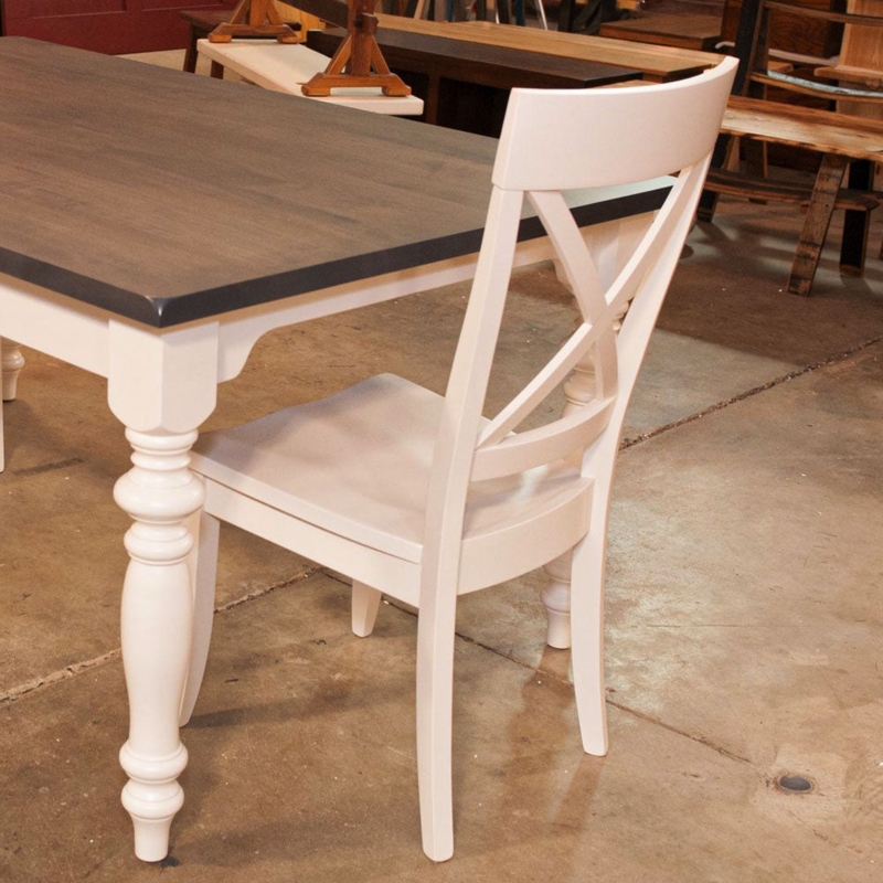 Dining Chair White Frame Wood Seat Minimalist Nook Styling