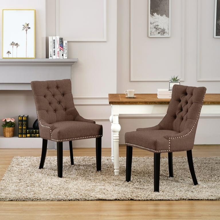 Dining Chair, Wingback Silhouette, Woven Texture, Coastal Style