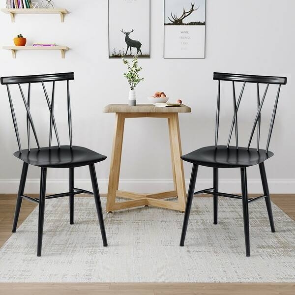 Dining Chairs Armless Silhouette Warm Wood Tone Minimalist style