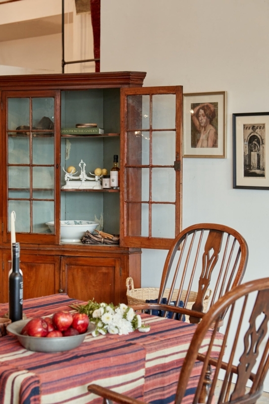 Dining Chairs, Bow Back Spindles, Windsor Style, Farmhouse Style