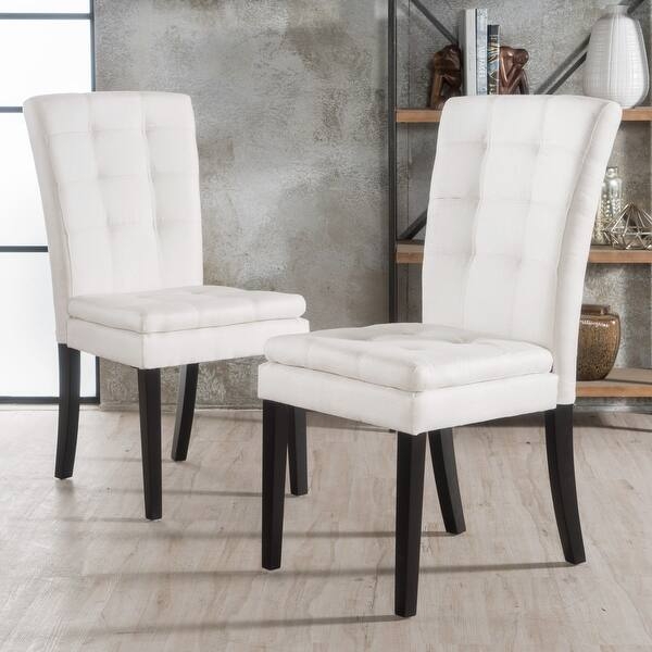 Dining Chairs, Charcoal Grey Textured Fabric, Light Birch Legs