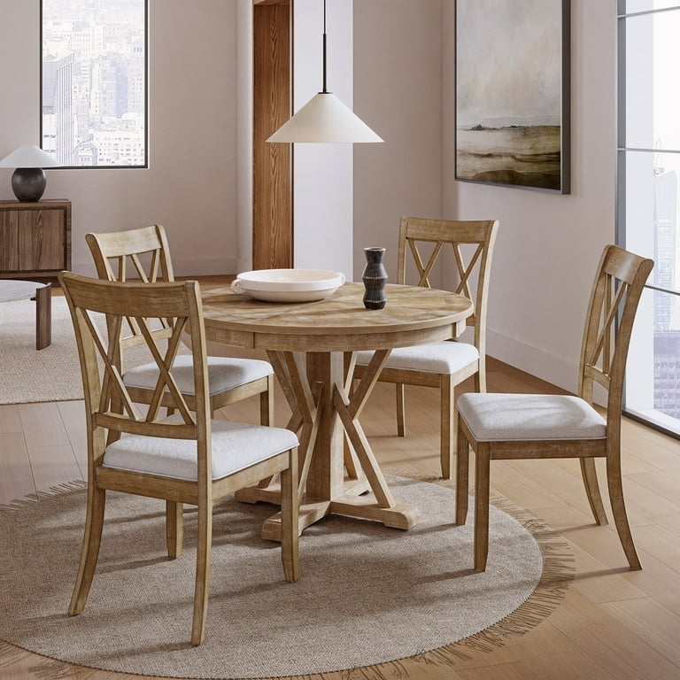 Dining Chairs Dark Espresso Finish with High Backrest and Upholstery