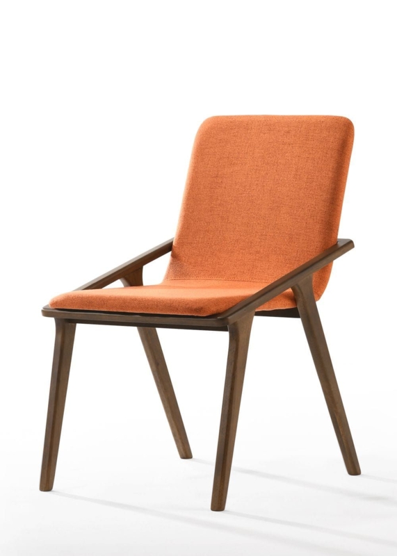 Dining Chairs Set of 2 with Modern Black Metal Sled Base