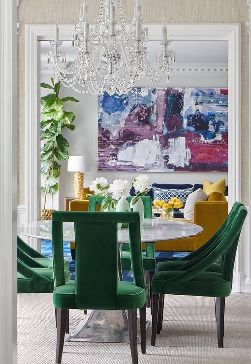 Dining Chairs Velvet with Barrel Back and Vertical Channel Tufting