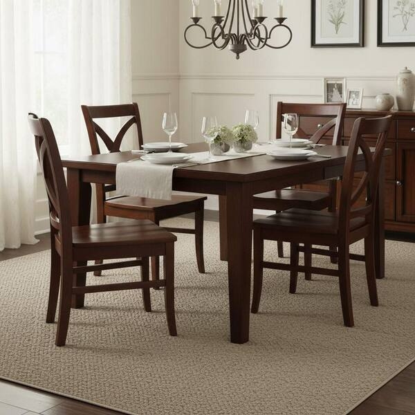 Dining Chairs with Horizontal Slat Backs, Tapered Legs