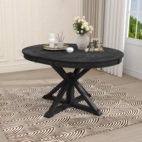 Dining Set Espresso Finish Curved MCM Chairs Mid-Century Modern Dining Nook