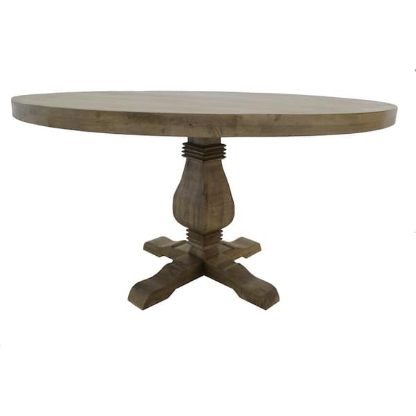 Dining Table Curved Legs Pedestal Round Top Transitional Furniture Layout