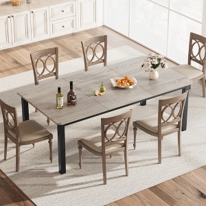 Dining Table H Stretcher Base Industrial Metal Frame Six Seater
