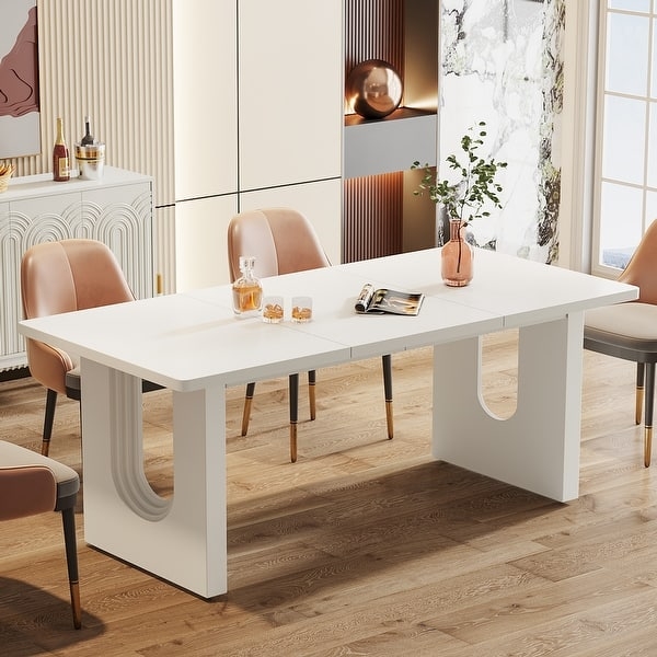 Dining Table Light Wood Finish Slender Black Legs Scandinavian Minimalist