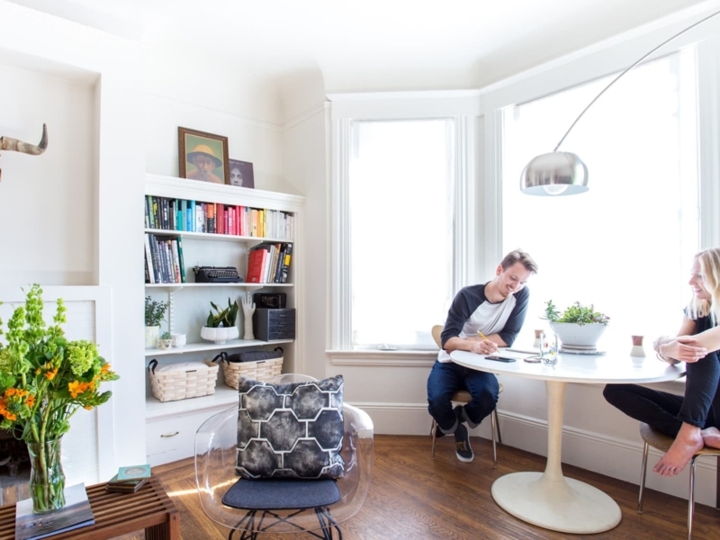 Dining Table Pedestal Base Small Space Nook Layout