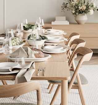 Dining Table Round Scandinavian Cross Base Minimalist Design