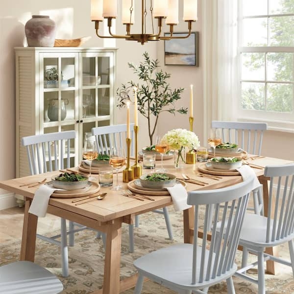 Dining Table Trestle Base, Unfinished Pine Wood, Farmhouse Style