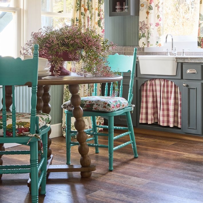 Ella Wood Dining Chair - Emerald | Greenrow