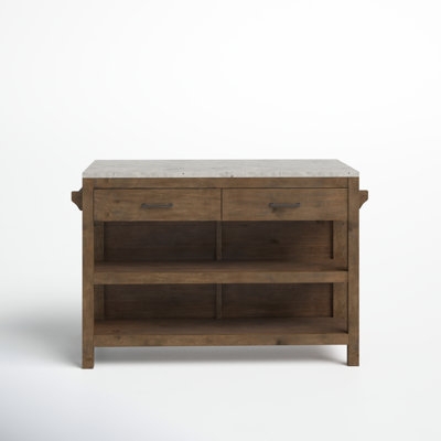 Farmhouse & Rustic Medium (40"-55") Kitchen Islands & Carts | Birch Lane