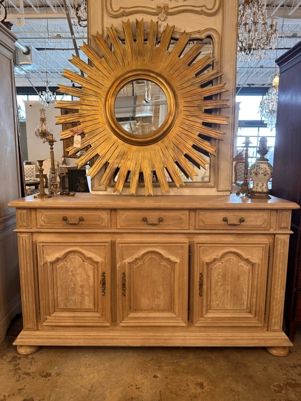 French Country Buffet Cabinet with Lattice Doors