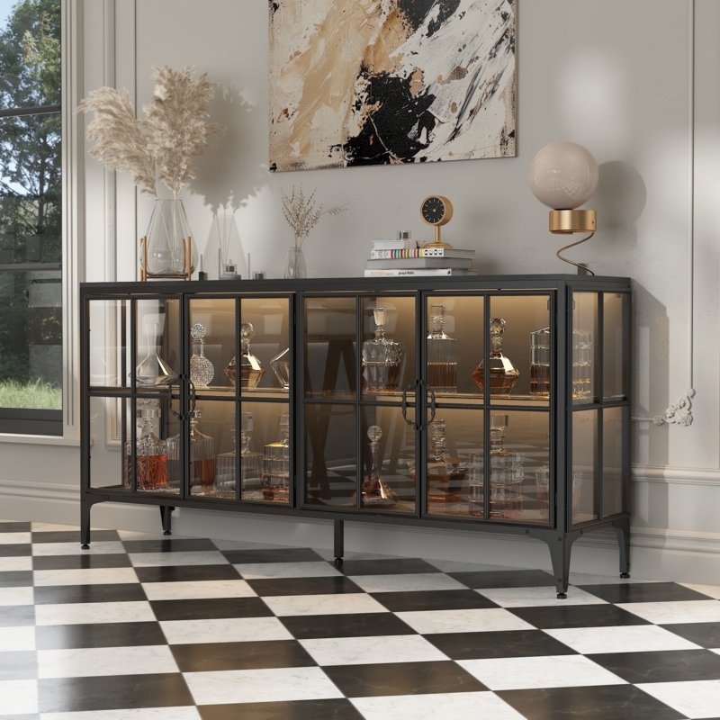 Glam, Glass Buffets and Sideboards - Bed Bath & Beyond