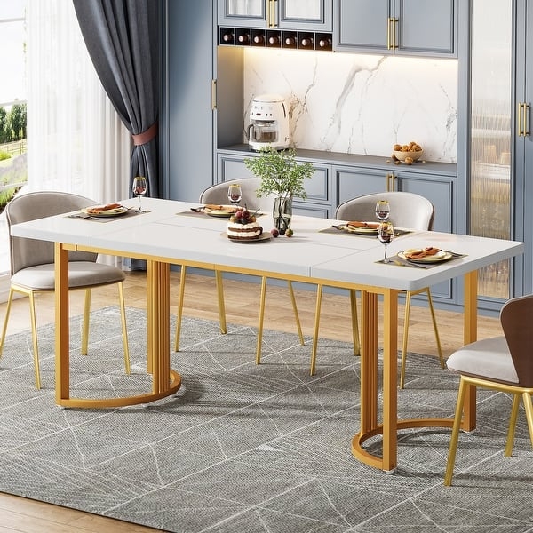 Industrial Dining Table With X-Base Thick Wood Slab Top