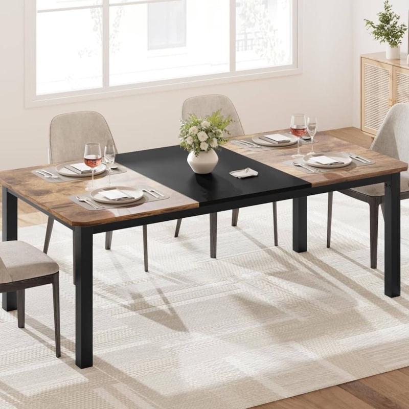 Industrial Kitchen Dining Table for 6~8 People - Overstock - 40884101