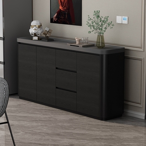 Industrial Sideboard with Mesh Door Panels, Metal Frame, Drawers