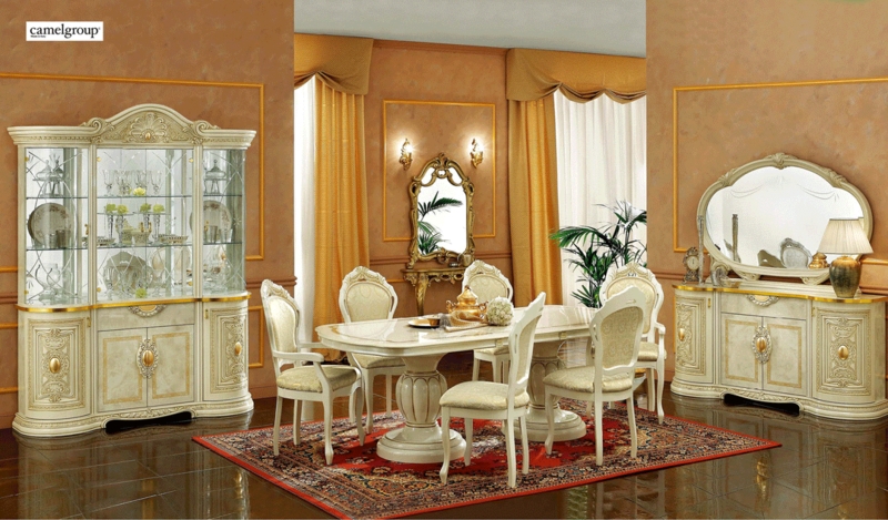 Italian Neoclassical Buffet with Gilded Scrollwork Details