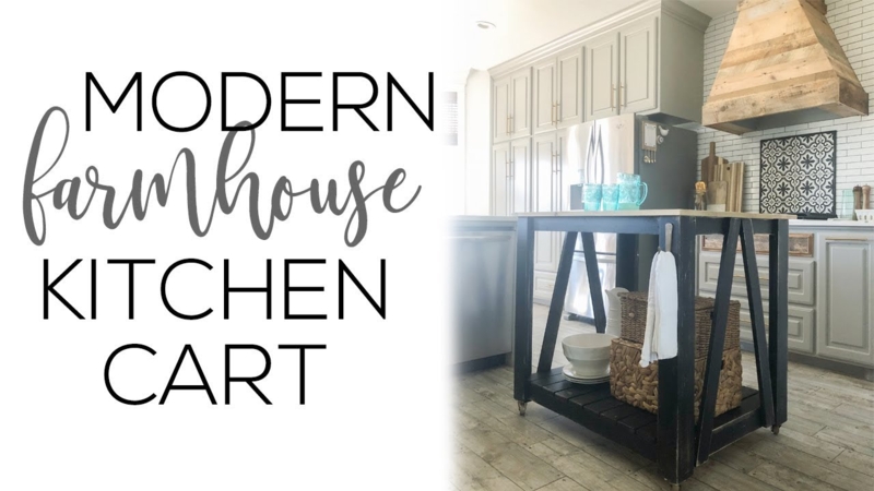 Kitchen Cart with Industrial Casters and Charcoal Base Slat Shelf