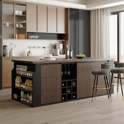 Large Medium Wood Kitchen Islands & Carts You'll Love | Wayfair