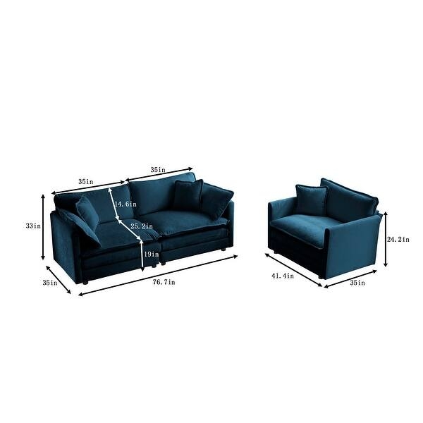 Living Room Set Charcoal Textured Weave Deep Seat Low Profile