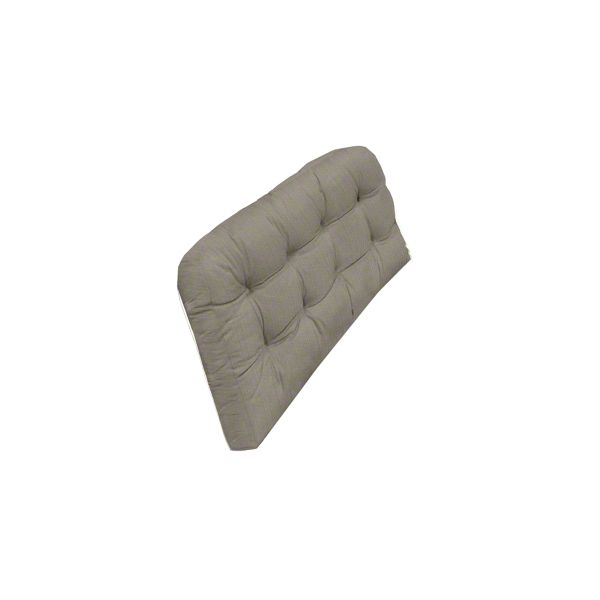 Loveseat Cushion Button Tufted Woven Texture Coastal Style