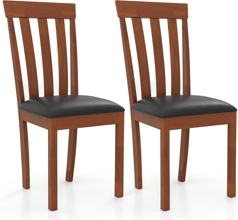 Mid-Century Dining Chairs with Splayed Legs, Curved Back