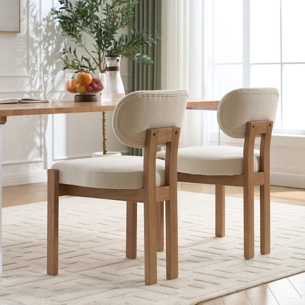 Mid-Century Kitchen Chair Set with Tapered Legs and Wood Frame