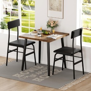 Minimalist Breakfast Nook Layout with Round Pedestal Table Set