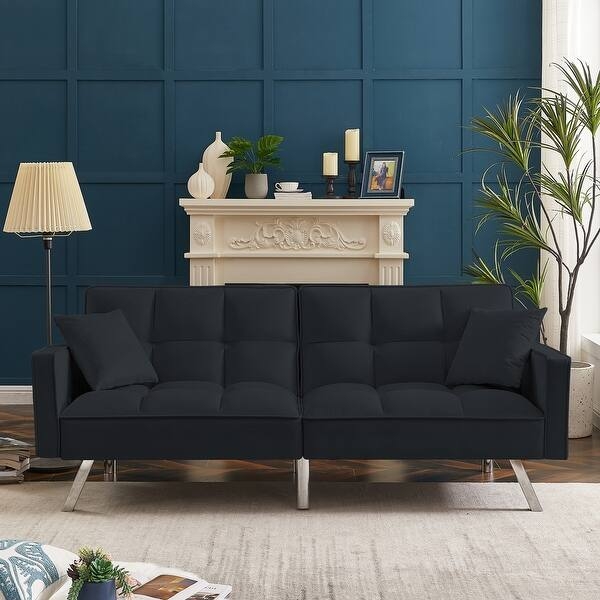 Mustard Yellow Velvet Loveseat with Gold Tapered Legs for Vibrant Spaces
